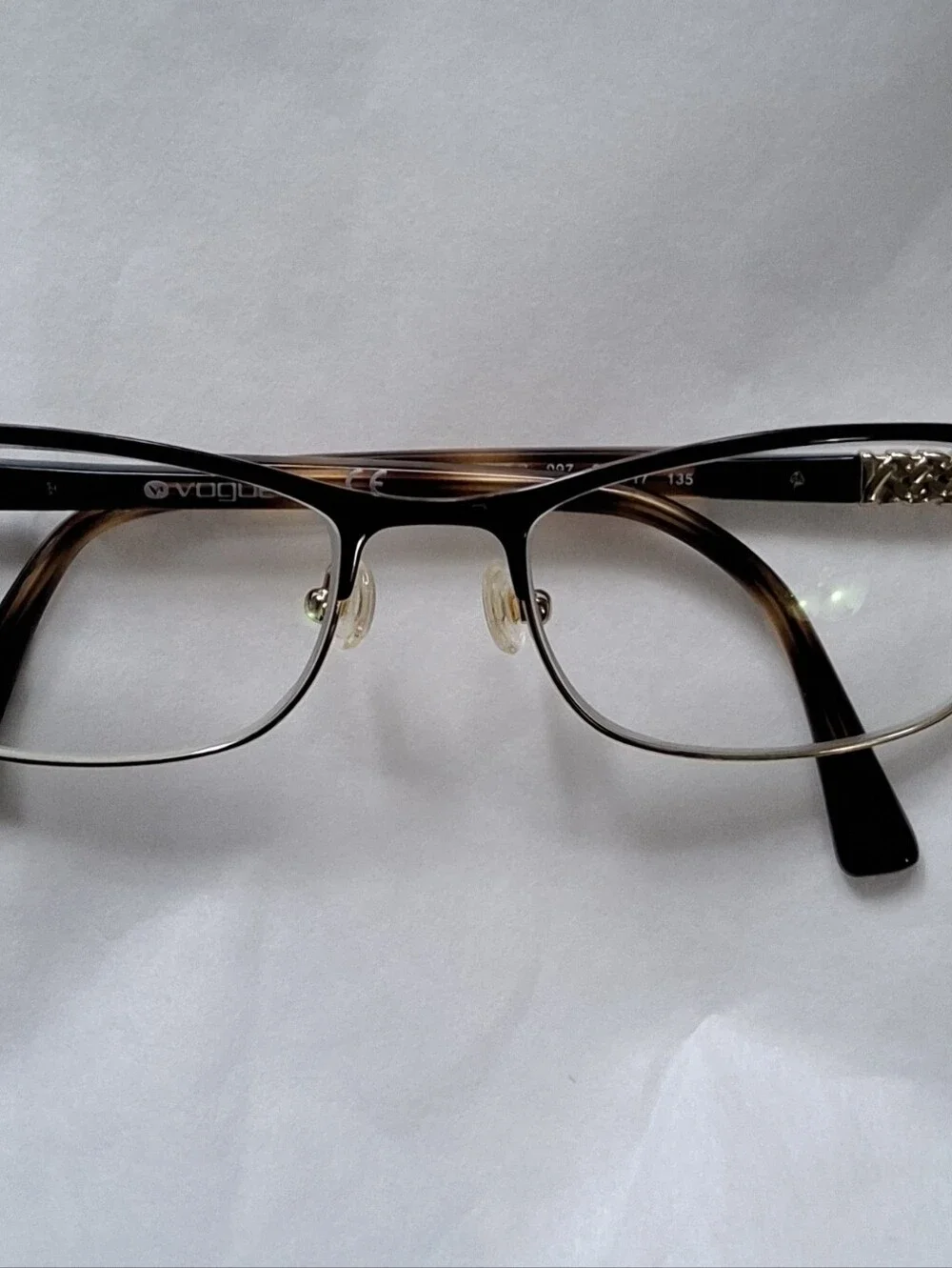 Vogue Tortoise & Gold Women's Eyeglasses